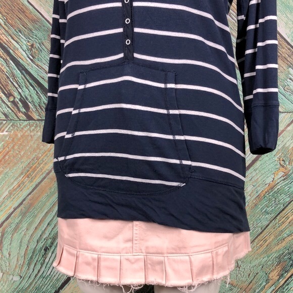 A7 - Splendid Hooded Waffle Knit Henley - Large - Picture 3 of 7